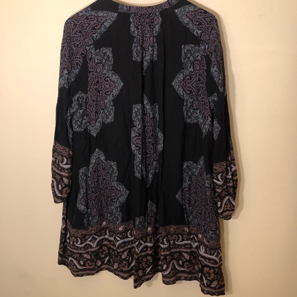 FREE PEOPLE Say You Love Me Long Sleeve Sheath Mini Dress Small - Picture 3 of 7